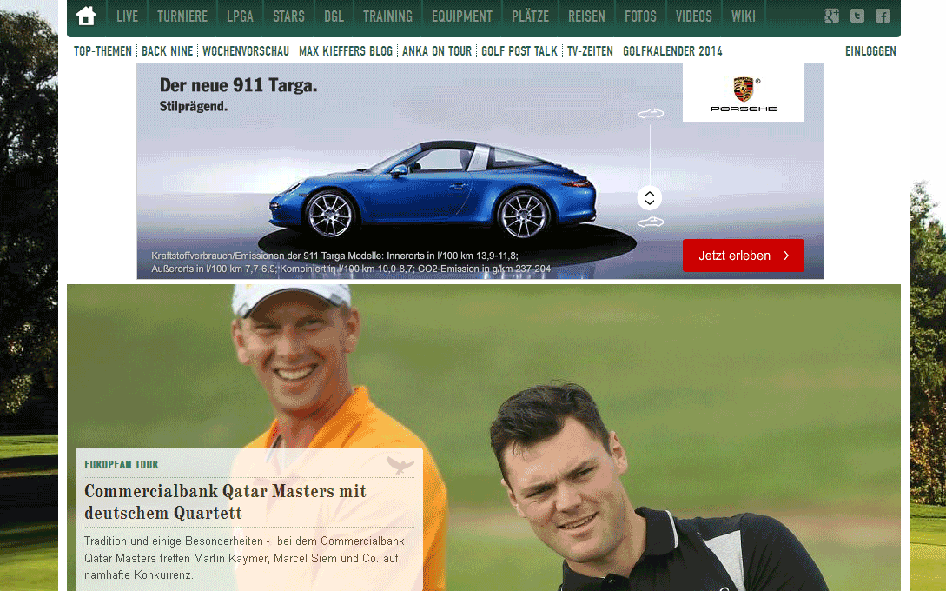 Kampagne Porsche Golfpost